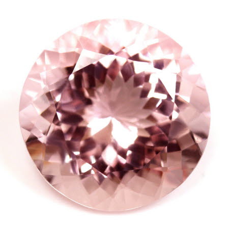 8.13 cts. Pink Morganite Round AAAA Quality GemsNY