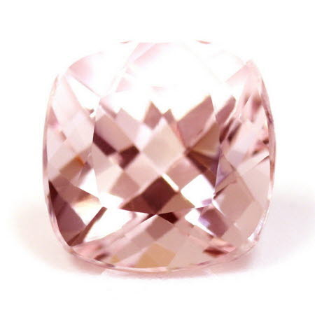 3.40 cts. Pink Morganite Cushion AAA Quality GemsNY