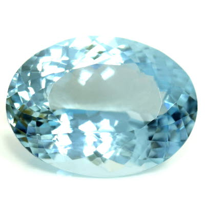 GIA 8.13 cts. Aquamarine Oval, AAA Quality | GemsNY