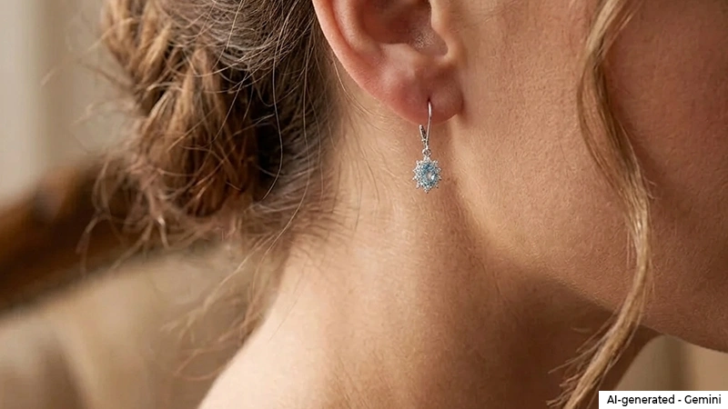 Aquamarine Dangle Earrings