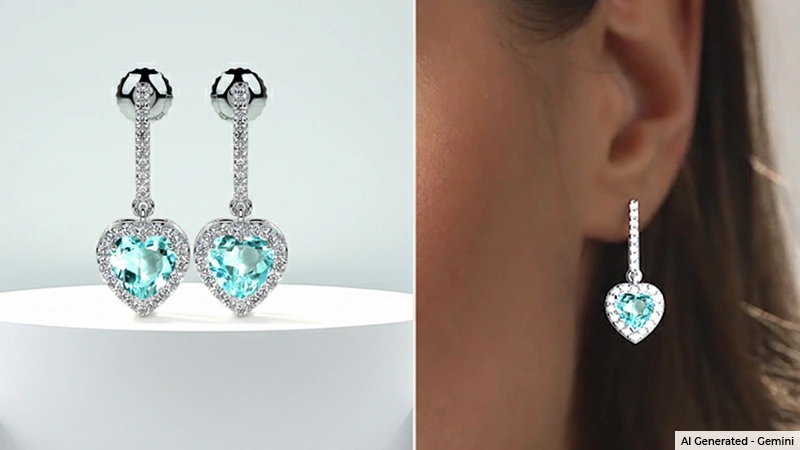 Heart-Shaped Paraiba