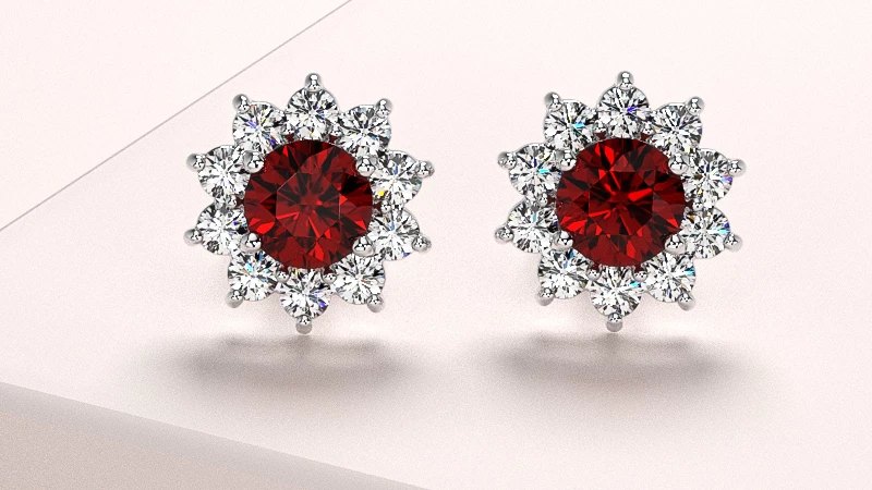 Ruby Studs