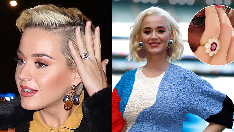 Katy Perry’s floral ruby ring 