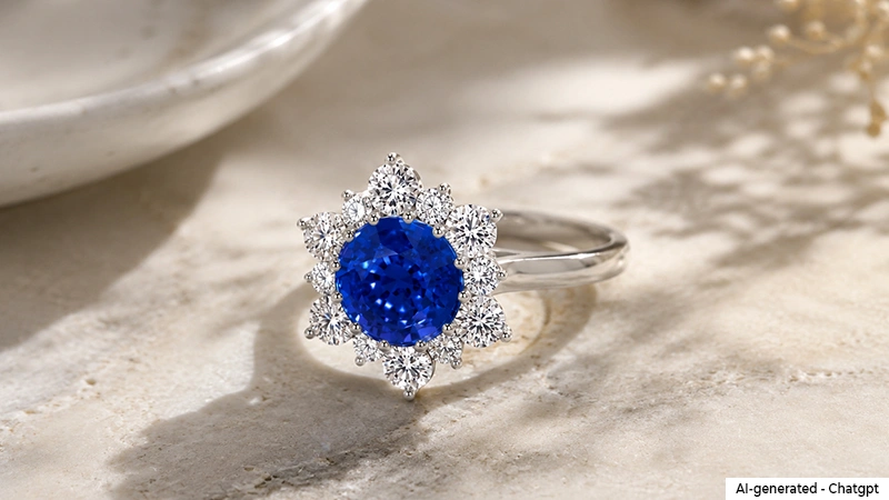 Round Sapphire Cocktail Ring