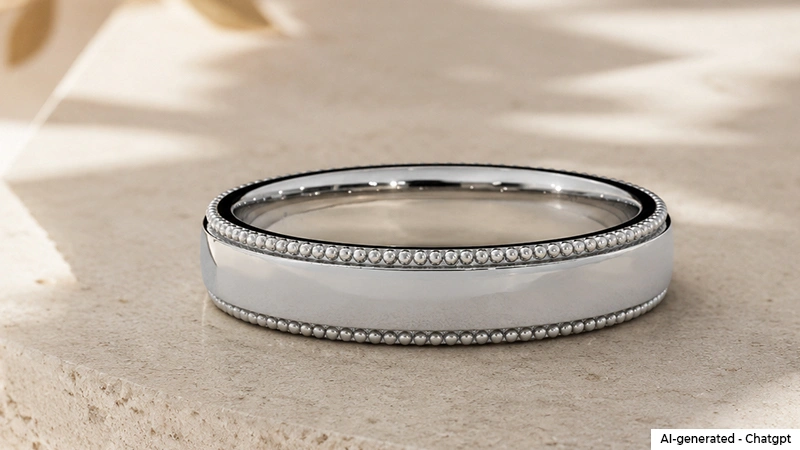 White Gold Metal Band