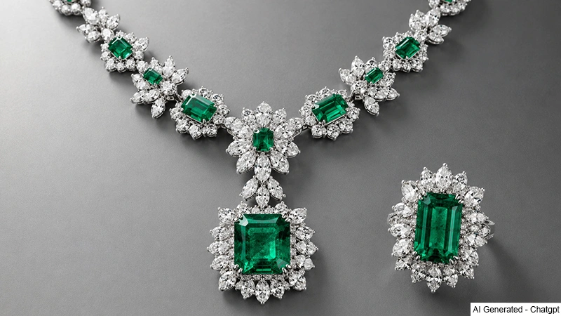 Elizabeth Taylor’s Emerald and Diamond pendant and brooch