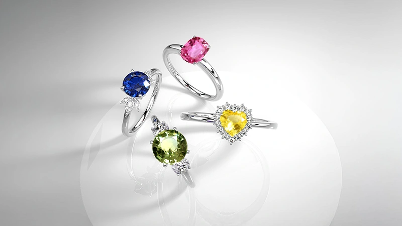 sapphire rings in many colors sapphire rings in many colors