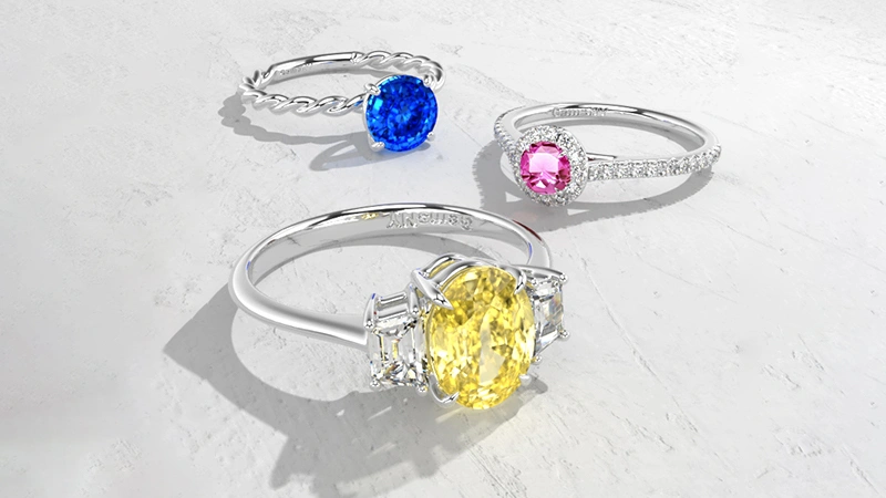 sapphire rings in many colors sapphire rings in many colors