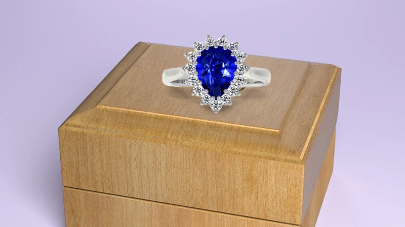 blue sapphire ring