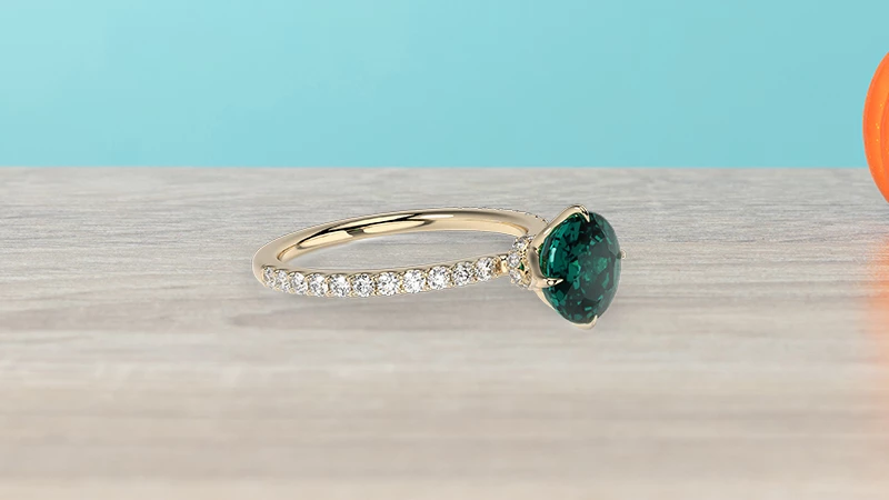 Teal Sapphire Ring