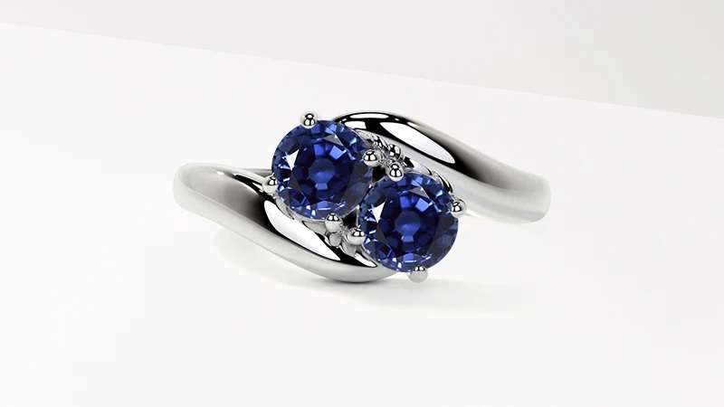 Two-Stone Sapphire Ring