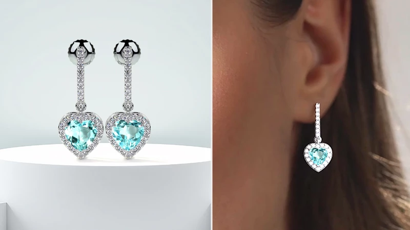 Heart-Shaped Paraiba