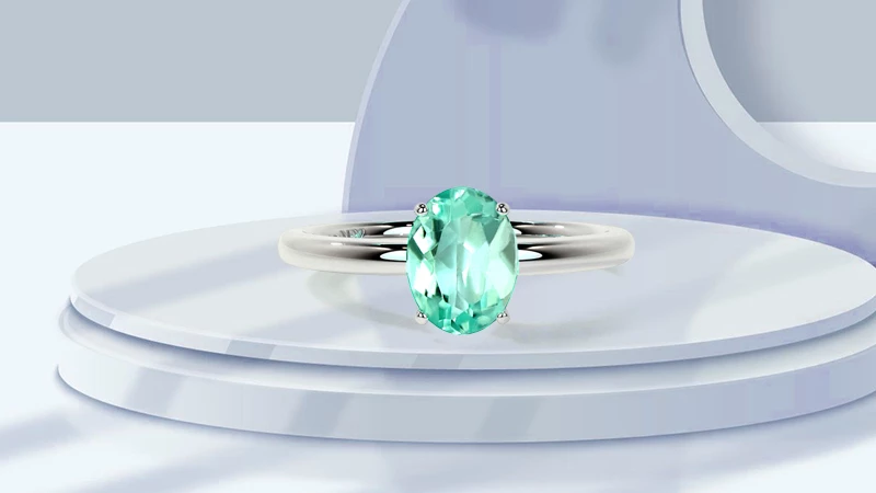 Oval-cut Solitaire Ring