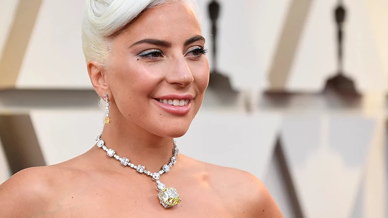 Lady Gaga's Tiffany Diamond Necklace