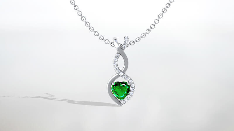 emerald pendant