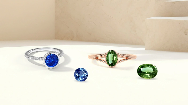 sapphire ring with the Bezel Setting