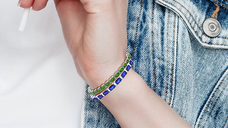 Buy Emerald and Sapphire Bracelets at GemsNY