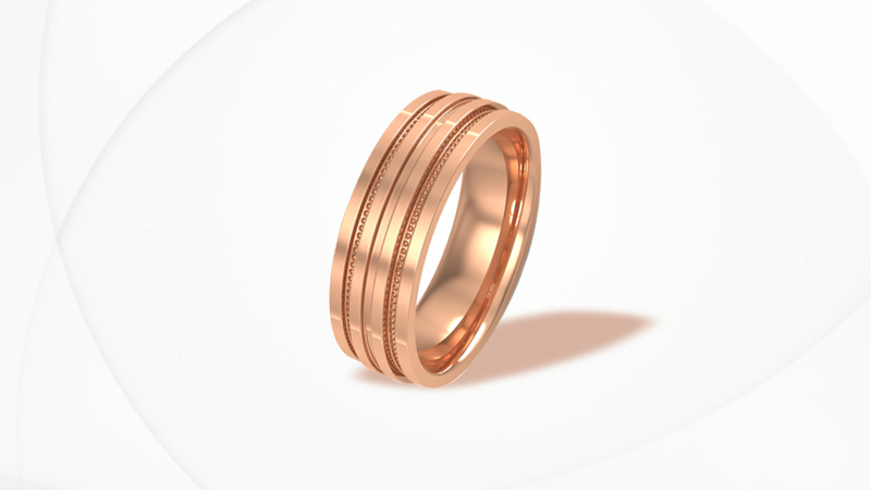 Rose Gold Wedding Band