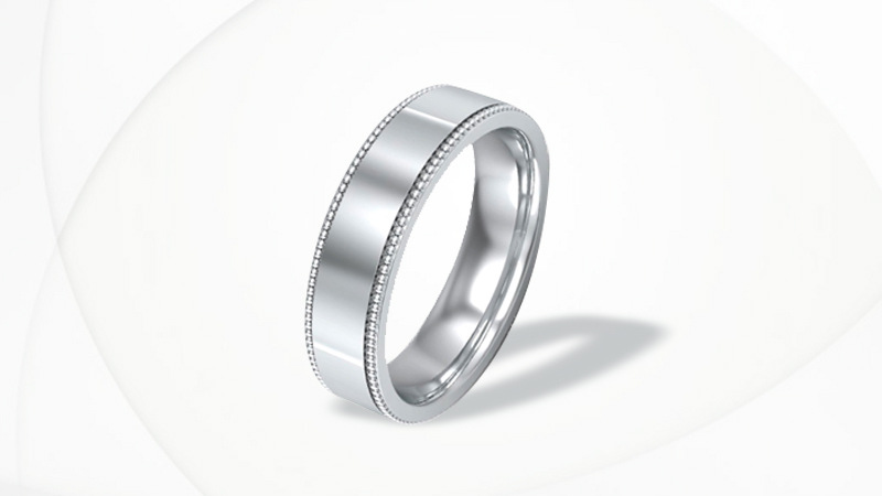 White Gold Wedding Band