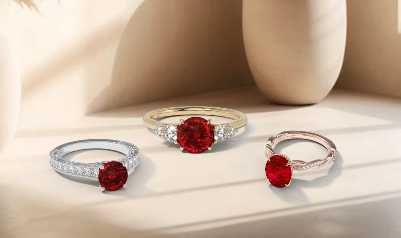 Natural Ruby Ring at GemsNY