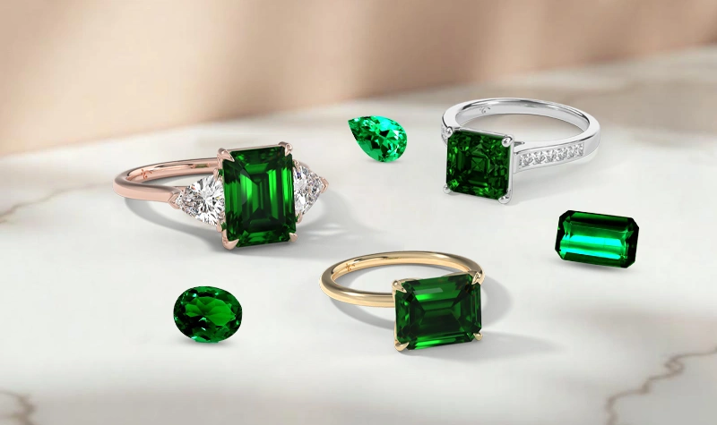 Natural Emerald Ring at GemsNY
