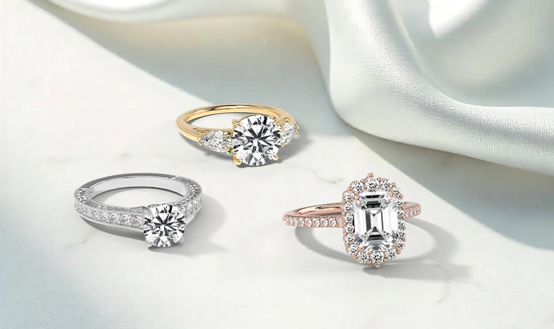 Non-engagement ring with Natural Diamonds