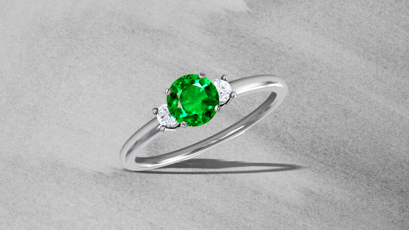 Natural Emerald Ring at GemsNY