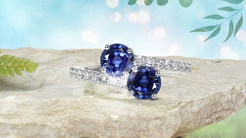 Alamina: Lab-Created Blue Sapphire Engagement Ring | Ken & Dana Design