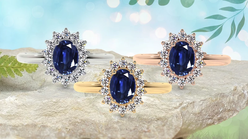 Princess Diana Replica Sapphire Engagement Ring