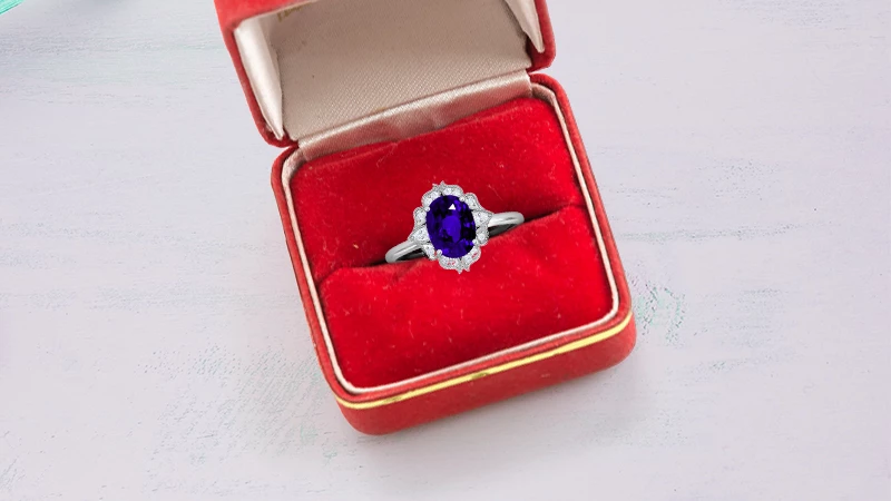 tanzanite engagement ring