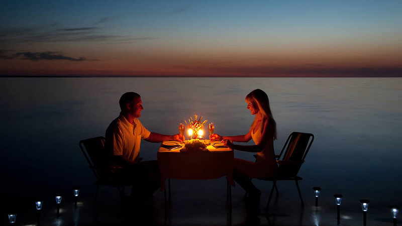 Valentine's Day Propose with Candle Light Dinner