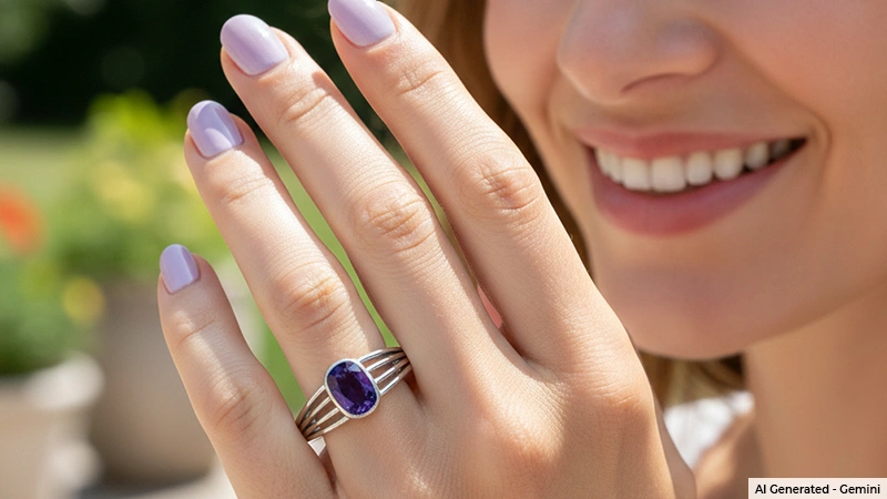 Purple Sapphire Ring