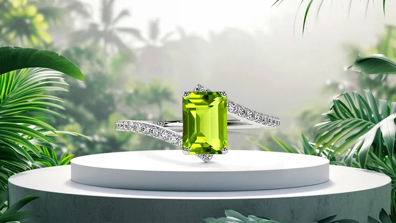 emerald peridot ring