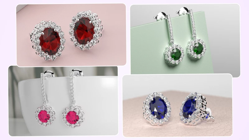 Gemstone Earrings