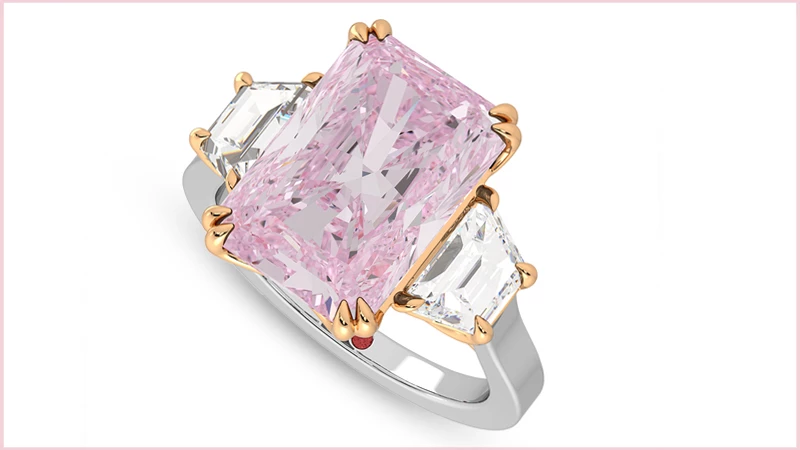 Pink Diamond Engagement Ring