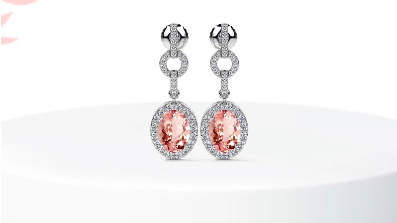 Morganite Earrings