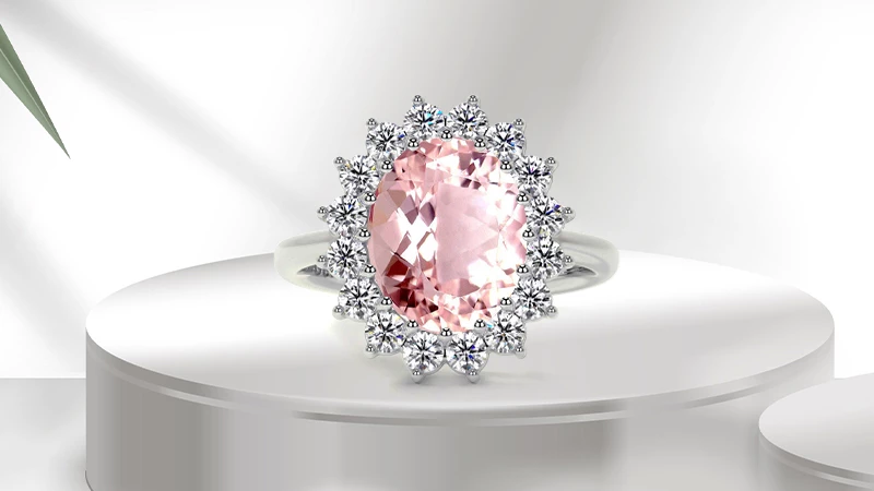 Morganite engagement ring