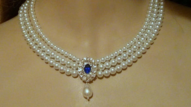 Sapphire Choker Necklaces