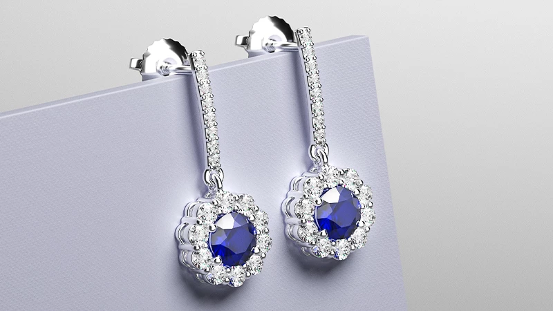 Sapphire Dangle Earrings