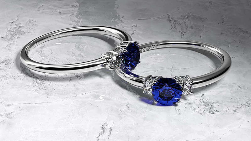 Sapphire Pinky Rings