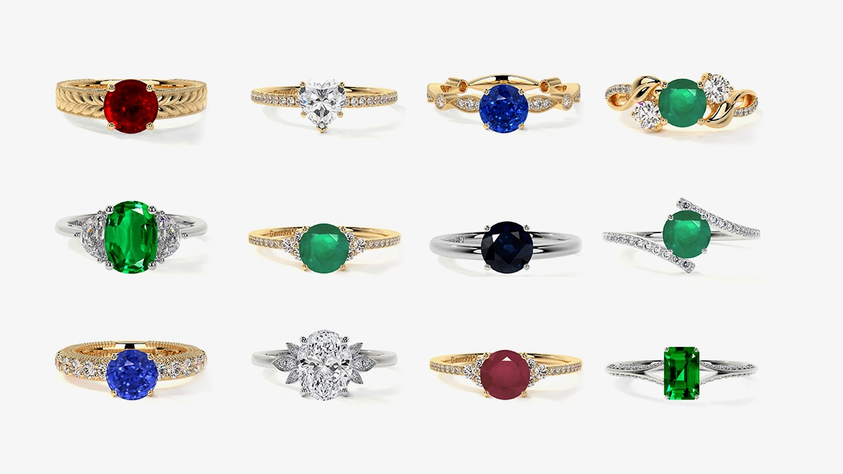 Different types of ring shanks