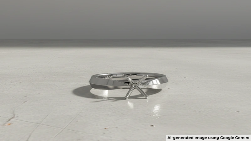 Knife-Edge Ring Shank