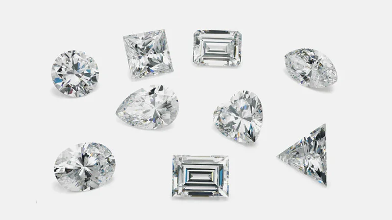 variety of diamond shapes