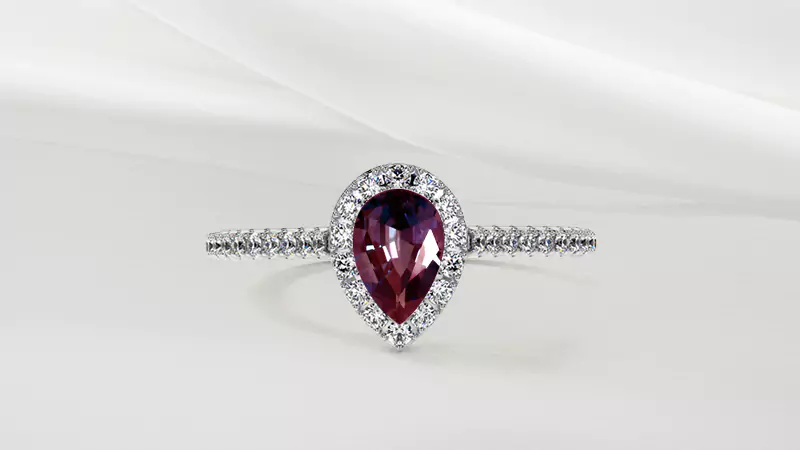 Lab-Created Alexandrite Engagement Rings