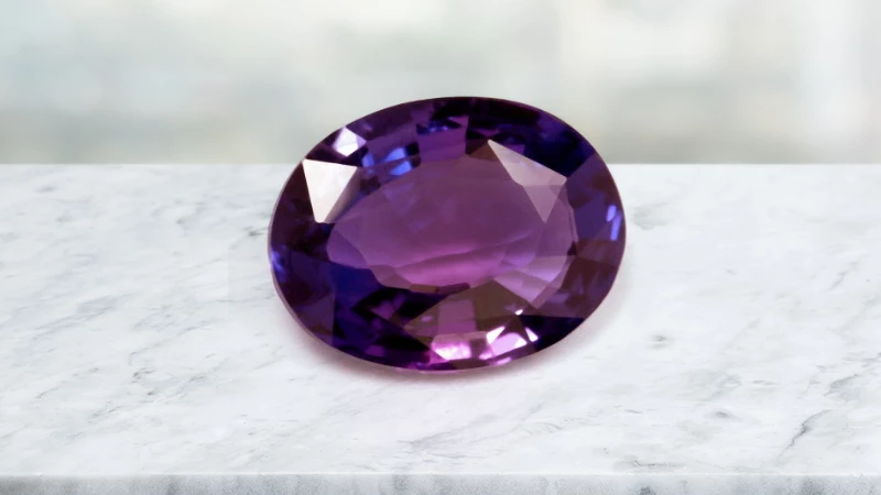 reddish purple color change sapphire