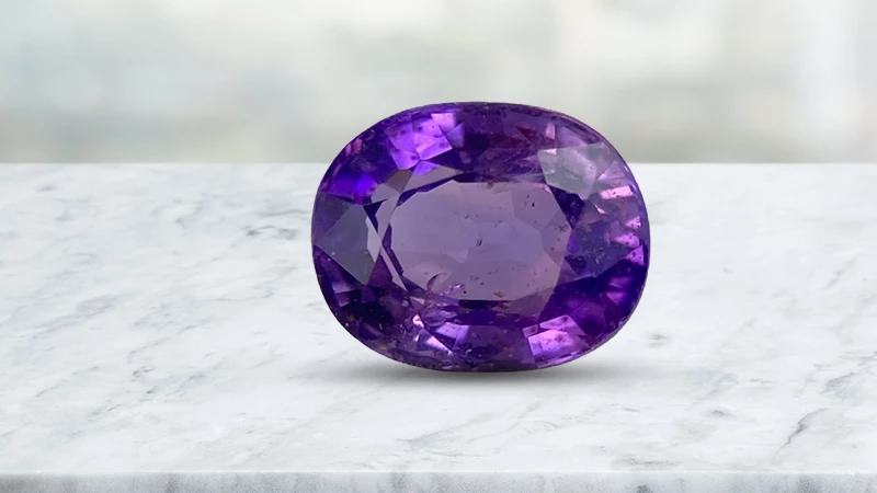violet color change sapphire