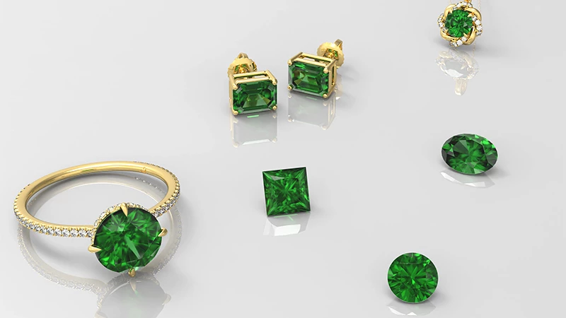 set of emerald jewelry