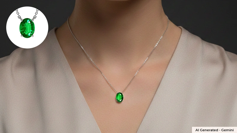 Oval Cut Classic Solitaire Pendant