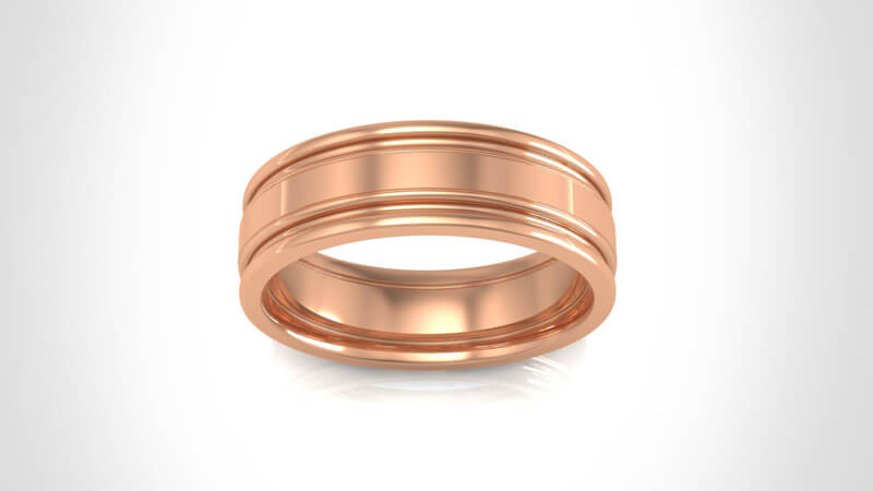 Rose Gold Wedding Band