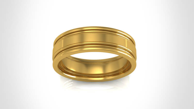 Yellow Gold Wedding Band